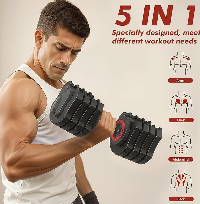 Compact Adjustable Dumbbells